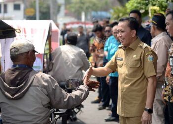 Pj Gubernur Sumut), Agus Fatoni melepas sedikitnya 550 becak untuk memperkuat promosi PON XXI tahun 2024.