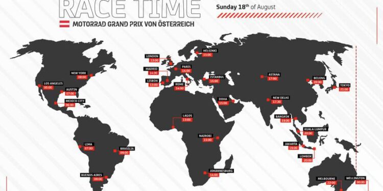 Kalender MotoGP Austria.
