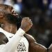 Pemain Los Angeles Lakers LeBron James.