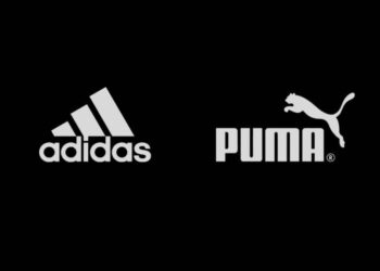 Logo Puma dan Adidas.