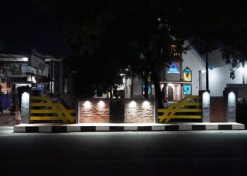 Wajah Kota Medan di malam hari yang kian estetik.