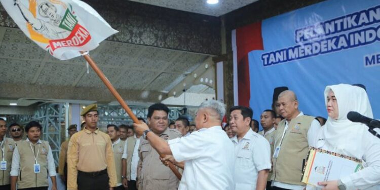 DPW Tani Merdeka Indonesia Sumut Dilantik, Jadi Mitra Pemerintah Bangun Kedaulatan Pangan 1 Pelantikan DPW Tani Merdeka Indonesia Sumut.