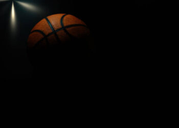 Ilustrasi bola basket.