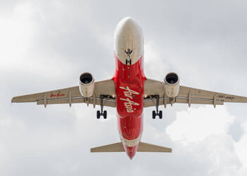 Ilustrasi pesawat AirAsia.