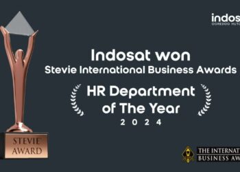 Indosat (IOH) kembali meraih penghargaan di ajang bergengsi Stevie Awards 2024 untuk kategori HR Department of the Year.