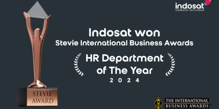 Indosat (IOH) kembali meraih penghargaan di ajang bergengsi Stevie Awards 2024 untuk kategori HR Department of the Year.