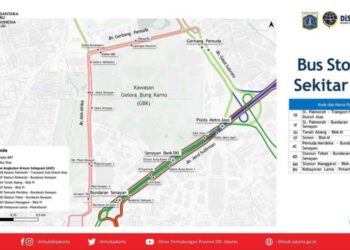 Kantong parkir dan layanan TransJakarta saat misa Paus Fransiskus 5 September.