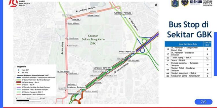 Kantong parkir dan layanan TransJakarta saat misa Paus Fransiskus 5 September.