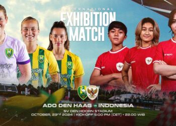 Timnas Putri Indonesia akan menjalani pertandingan uji coba internasional menghadapi klub asal Belanda, ADO Den Haag.