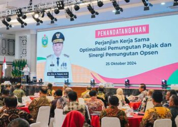 Pemko Medan-Pemprov Sumut melakukan Penandatanganan Perjanjian Kerjasama Optimalisasi Pemungutan Pajak dan Sinergitas Pemungutan Opsen.