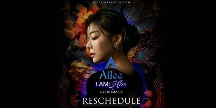 Poster konser Ailee bertajuk Ailee, I AM: HERE Live in Jakarta.
