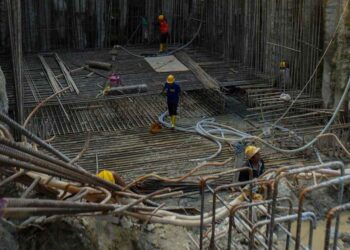 Progress pembangunan Underpass Jalan H.M. Yamin Medan.