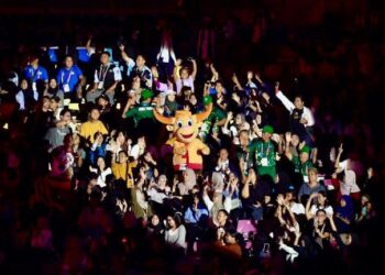 Pembukaan PEPARNAS 2024 di Stadion Manahan, Solo, Jawa Tengah.