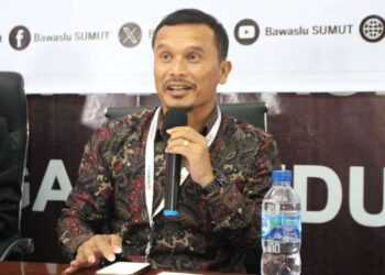 Koordinator Divisi Hubungan Masyarakat, Data Informasi Bawaslu Sumut, Saut Boangmanalu.