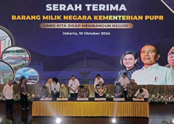 Serah terima hibah BMN senilai Rp578.421.090 dari Kementerian PUPR.