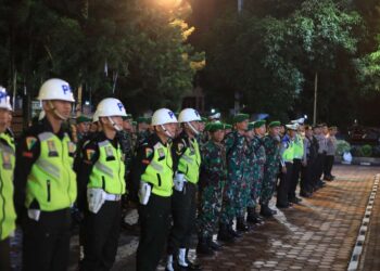 Apel Tim gabungan penertiban Alat Peraga Kampanye (APK) di masa tenang jelang Pemilihan Kepala Daerah Serentak Tahun 2024.
