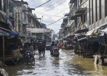 Banjir di Medan.