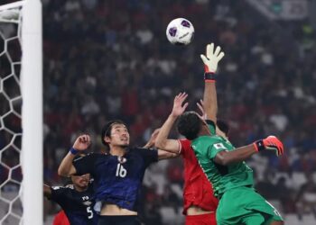 Indonesia vs Jepang pada pertandingan kelima Grup C Putaran Ketiga Kualifikasi Piala Dunia 2026 Zona Asia, di Stadion GBK, Jumat (15/11/2024).