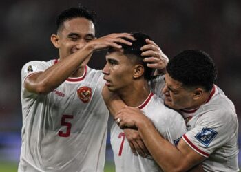 Timnas Indonesia saat melawan Arab Saudi, di Kualifikasi Piala Dunia 2026.