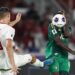 Justin Hubner dihukum kartu merah saat Indonesia vs Arab Saudi.