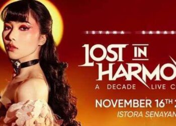 Penyanyi sekaligus pencipta lagu Isyana Sarasvati saat ditemui dalam konferensi pers "Lost in Harmony".