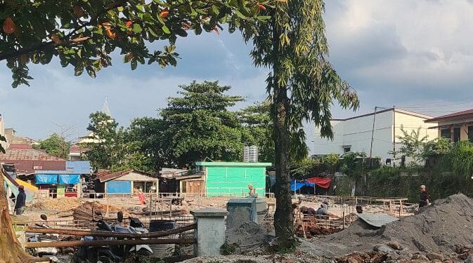 Progres 30%, Revitalisasi Pasar Simalingkar Tahap I Bakal Rampung Sesuai Target 1 Revitalisasi Pasar Simalingkar di Jalan Jahe Raya, Kelurahan Mangga, Kecamatan Medan Tuntungan.