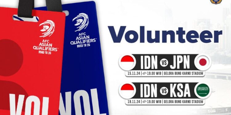 Program Volunteer Kualifikasi Piala Dunia 2026 di GBK Tembus 34.365 Pendaftar 1 Program Volunteer untuk Kualifikasi Piala Dunia 2026.