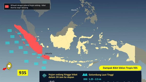 BMKG Deteksi Kemunculan Bibit Siklon di Samudra Hindia Barat Daya Banten 1 Bibit Siklon Tropis terpantau dan masyarakat diminta waspada.