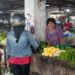 Pedagang di Pasar Petisah Medan.