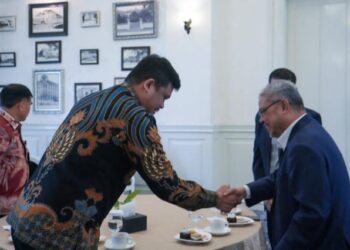 Wali Kota Medan, Bobby Nasution menerima kunjungan silaturahmi Datuk Bandar Ipoh Rumaizi, Kamis (9/1/2025) di Heritage Room Hotel Grand City Hall.