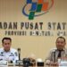 Kepala BPS Sumut, Asim Saputra dan Pj Gubernur Sumut, Agus Fatoni dalam pemaparan Tingkat Kemiskinan Provinsi Sumut.