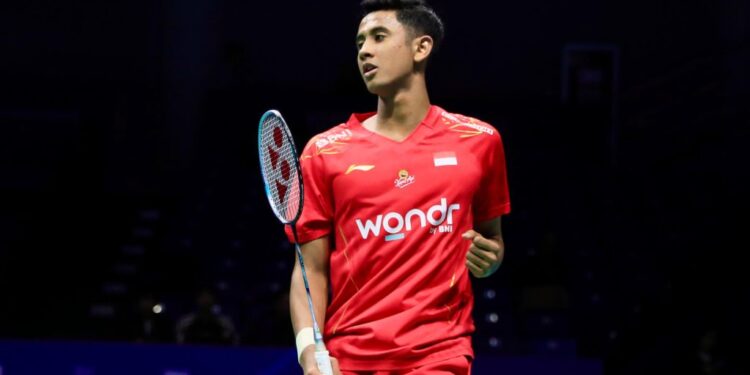 Alwi Tempati Ranking 40 Usai Bawa RI Juara di Kejuaraan Beregu Asia 1 Tunggal putra Indonesia, Alwi Farhan.