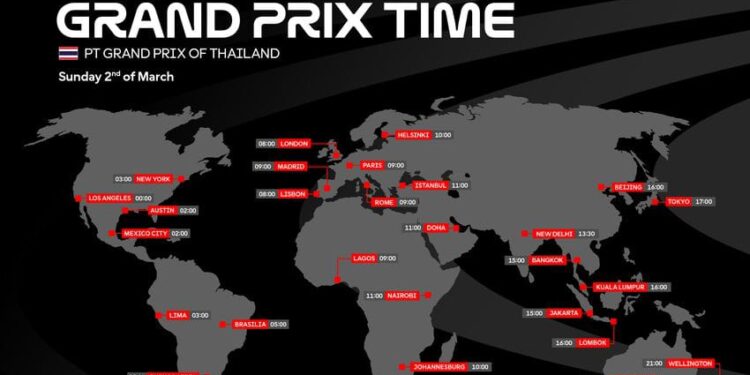 Jadwal MotoGP Thailand 2025 1 Jadwal MotoGP Thailand.