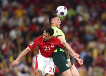 Pertandingan Australia vs Indonesia, di matchday ketujuh Grup C Kualifikasi Piala Dunia 2026 babak ketiga zona Asia.