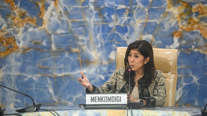 Pemerintah Tegaskan Status Seskab Berlandaskan Kewenangan Konstitusional 1 Menteri Komunikasi dan Digital (Menkomdigi), Meutya Hafid.