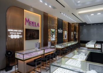 Gerai The Palace Jeweler yang Baru dibuka di Plaza Medan Fair.