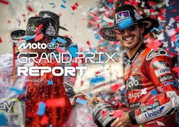 Francesco Bagnaia menangi MotoGP Amerika.