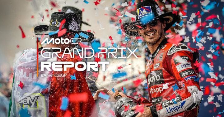 Bagnaia Menangi GP Amerika, Marc Marquez Crash 1 Francesco Bagnaia menangi MotoGP Amerika.