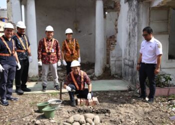 Seremoni groundbreaking KAI Properti, di Jalan H. Moh. Yamin No. 37 dan 39, Medan.