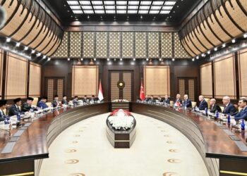 Presiden Prabowo Subianto melakukan pertemuan bilateral dengan Recep Tayyip Erdoğan, di Istana Kepresidenan Turkiye, Ankara, Kamis (10/4/2025).