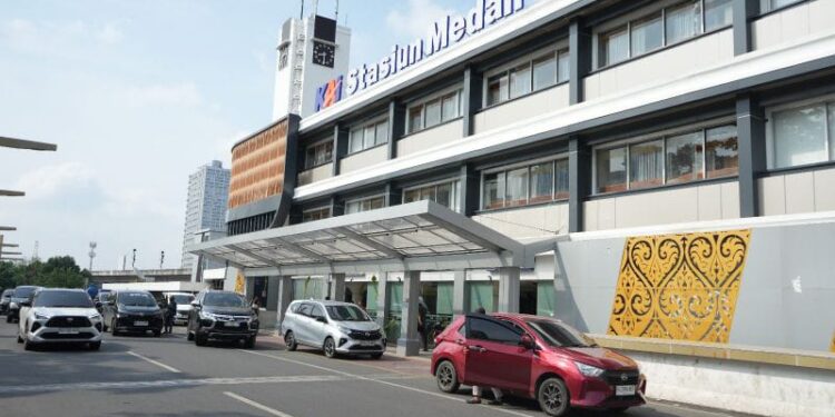 Triwulan I-2025, KAI Sumut Layani 618.428 Penumpang 1 Stasiun Medan.