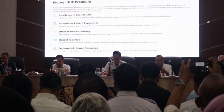 Pemko Medan Bersiap Menuju UHC Premium 1 Seminar Proposal Pengembangan Program UHC Premium di Kota Medan.