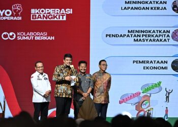 Provinsi Sumatera Utara (Sumut) berhasil membentuk 100% atau 6.110 Koperasi Desa/Kelurahan Merah Putih.