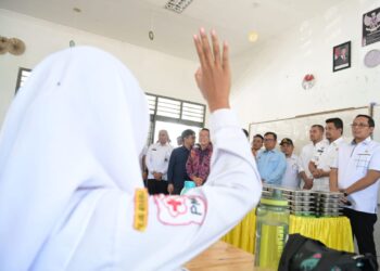 Peninjauan dapur SPPG Desa Cempedak Lobang, Seirampah, Serdangbedagai (Sergai), Rabu (30/7/2025).