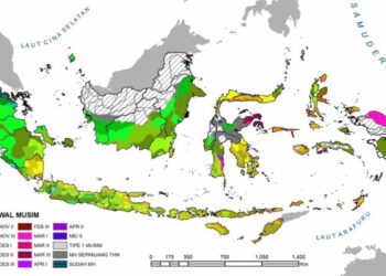 Ilustrasi prakiraan cuaca.
