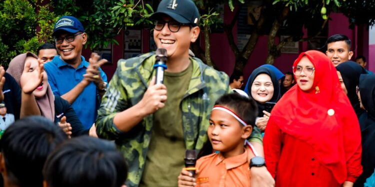 Rico Waas kunjungi SDN Negeri 067263, Jalan Sani Muthalib Gang Manggis, Kecamatan Medan Marelan.