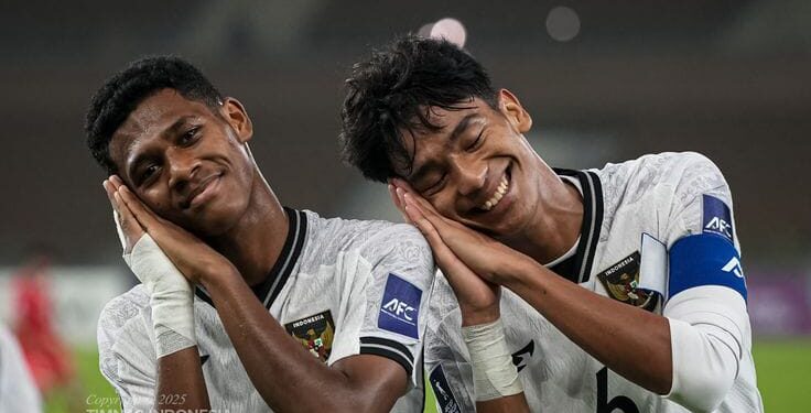 Piala Asia U-17 2026, Indonesia Masuk di Grup B Bersama Jepang, China dan Qatar 1 Timnas U-17 saat bertanding di Asian Cup 2025.