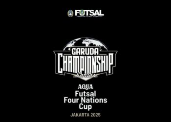 Turnamen Garuda Championshiop Series AQUA Futsal Four Nations Cup 2025.