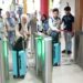Penumpang di Stasiun Medan.