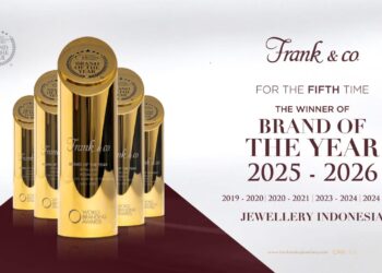 Frank & co. dianugerahi Brand of the Year dalam kategori Perhiasan di ajang 2025-2026 World Branding Awards.